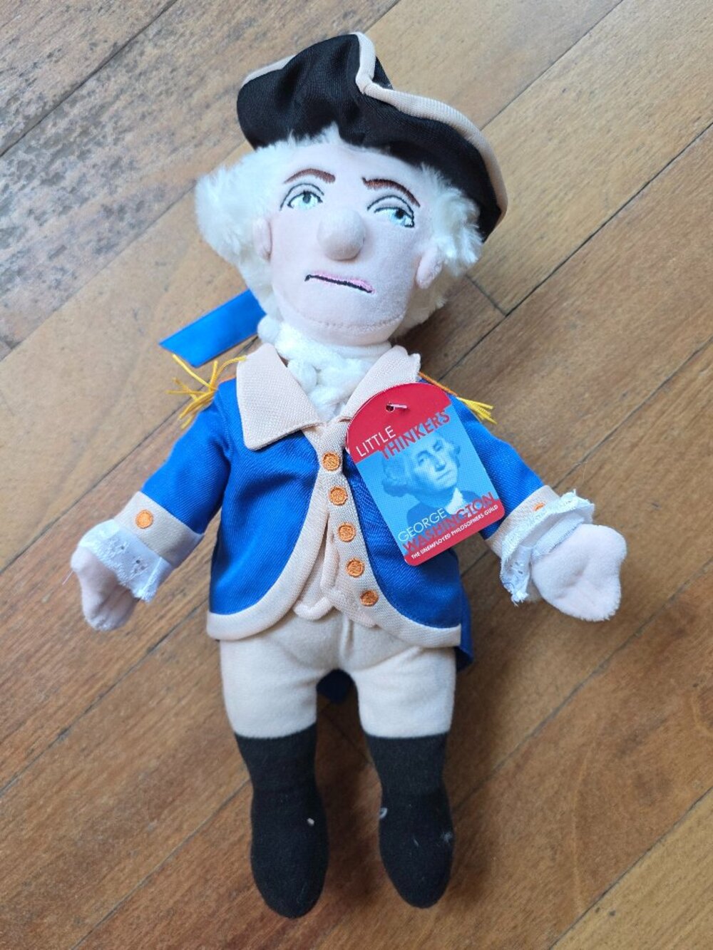 NWT Little Thinkers George Washington Doll - 12" Soft Stuffed Plush Doll